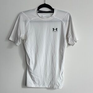 Under Armour White Short Sleeve Tee Size M